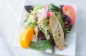 Fresh Garden Salad with Crostini